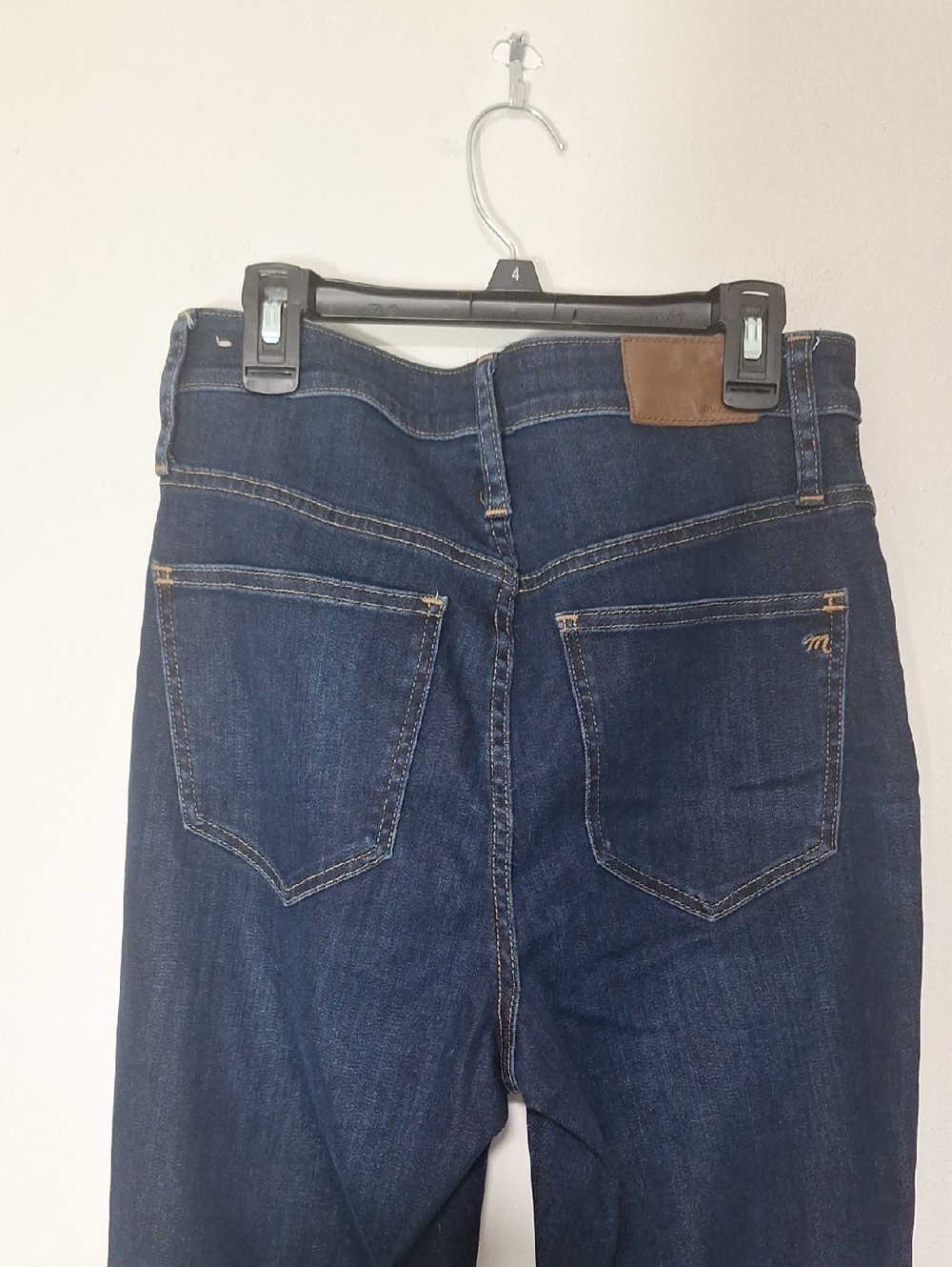 Madewell Curvy Cali Demi-Cut Dark Blue Bootcut Jeans - Picture 6 of 11